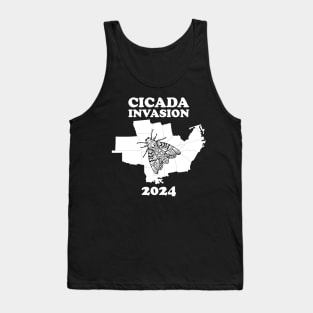 Cicada Invasion 2024 Great Eastern Brood XIX XIII USA Tank Top